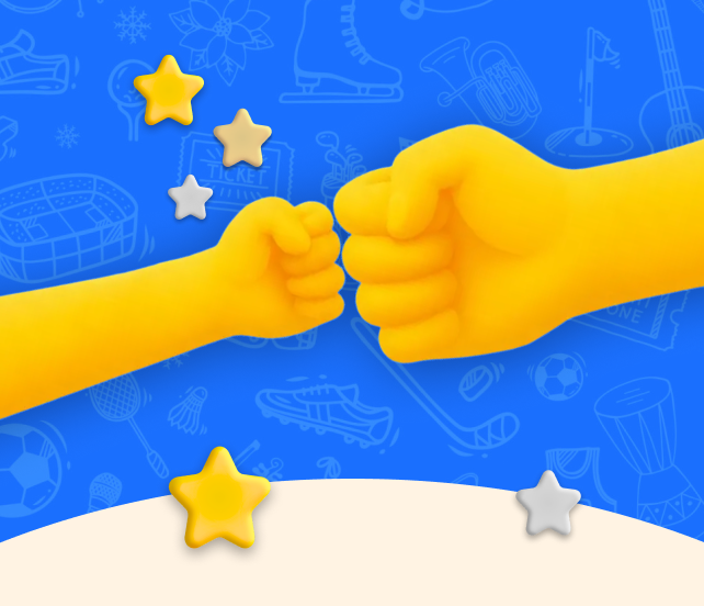 Paact - fist bump with stars